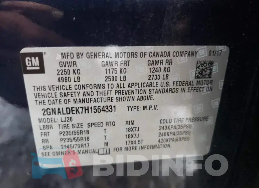 2GNALDEK7H1564331 Photo# 14