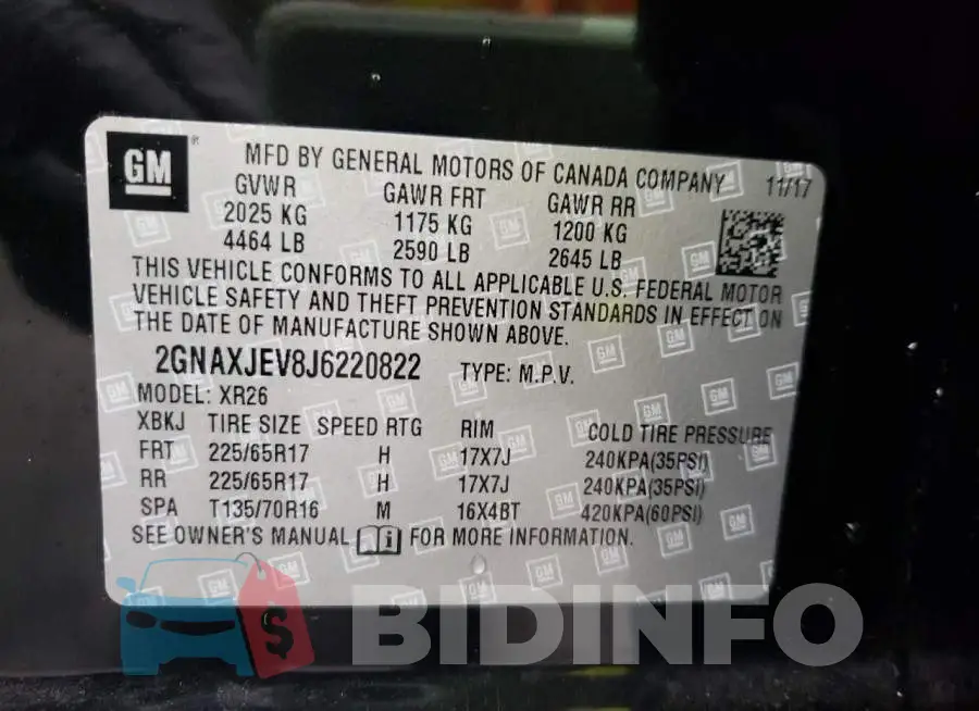 2GNAXJEV8J6220822 Photo# 13