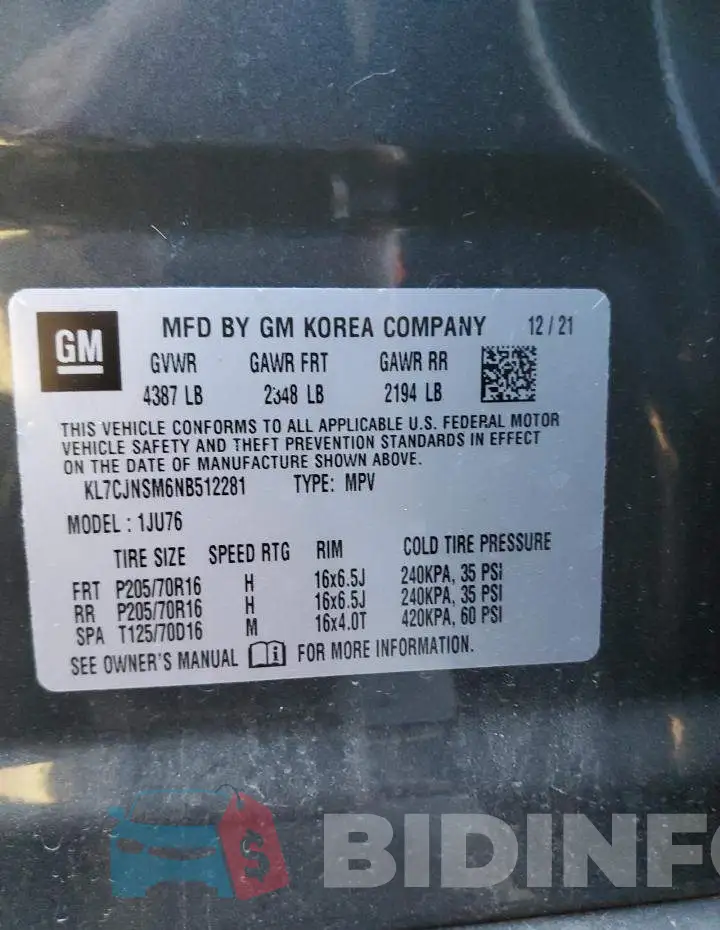 KL7CJNSM6NB512281 Photo# 10