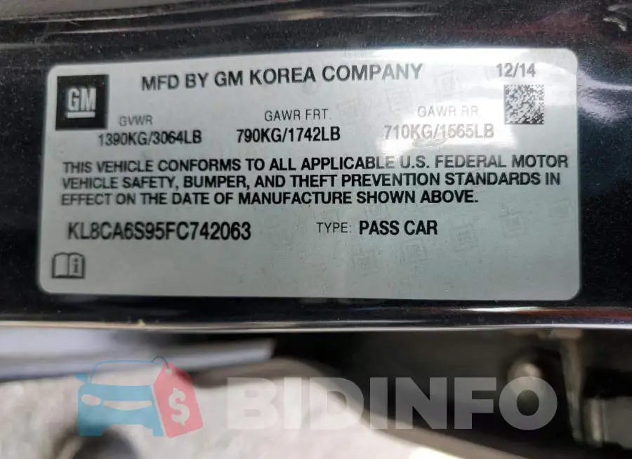 KL8CA6S95FC742063 Photo# 13