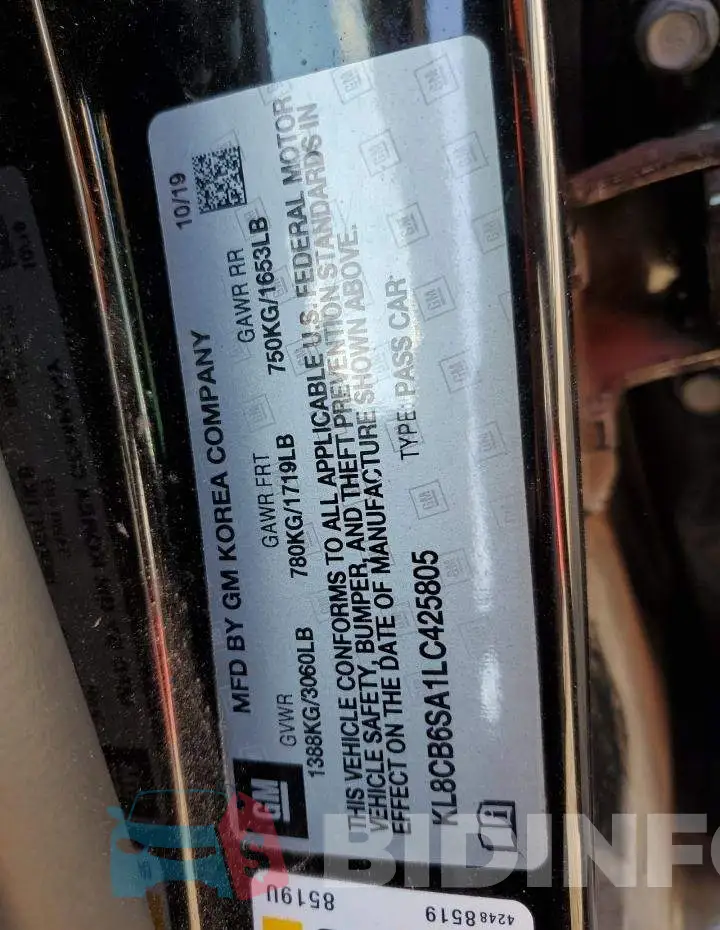 KL8CB6SA1LC425805 Photo# 12