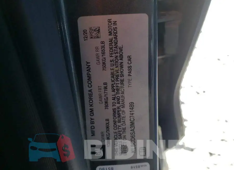 KL8CD6SA3MC741489 Photo# 13