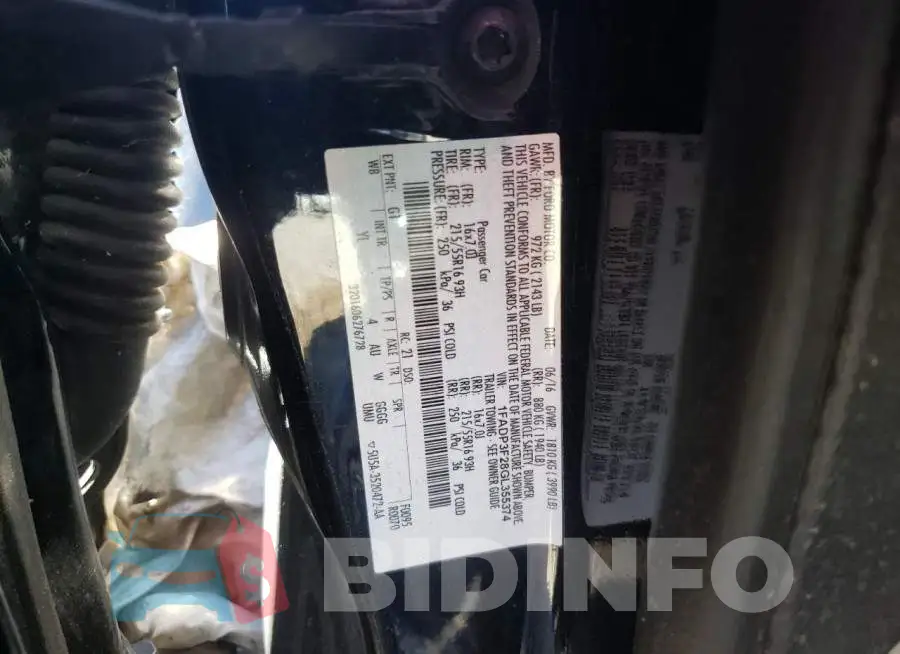 1FADP3F28GL355374 Photo# 12