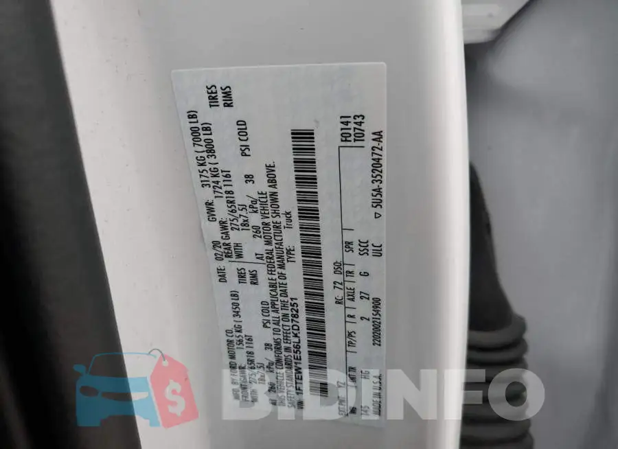 1FTEW1E56LKD78251 Photo# 12