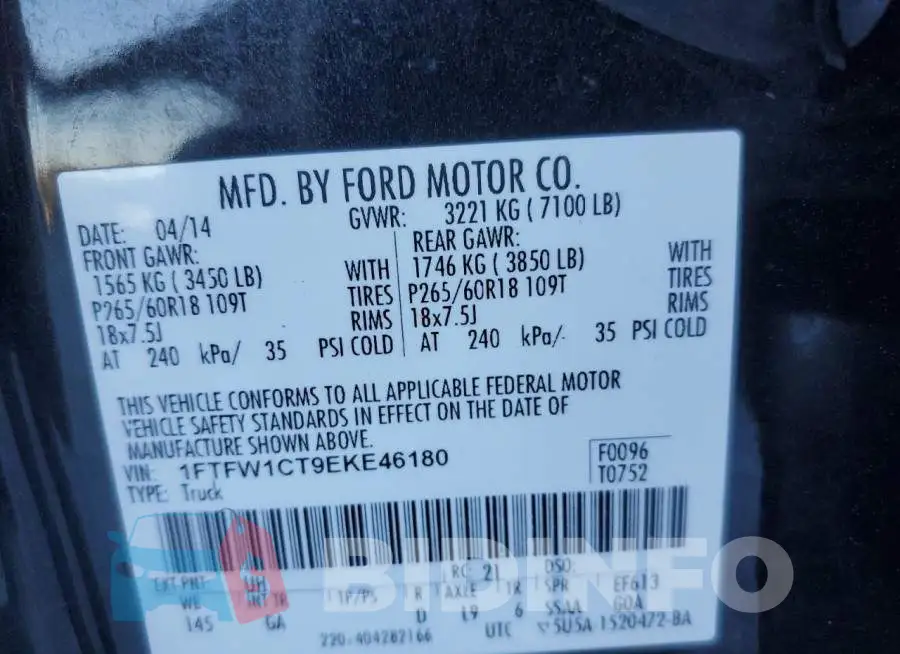 1FTFW1CT9EKE46180 Photo# 12