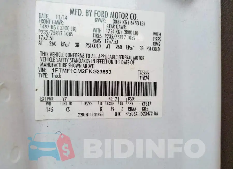 1FTMF1CM2EKG23653 Photo# 12