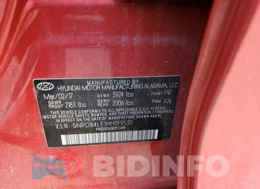 5NPD84LF1HH199530 Photo# 10