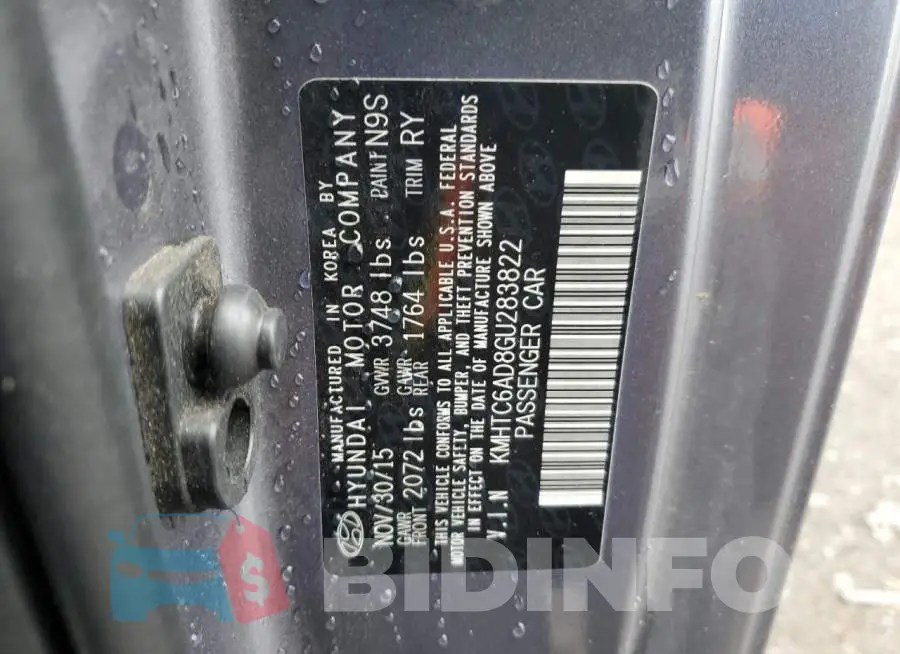 KMHTC6AD8GU283822 Photo# 12