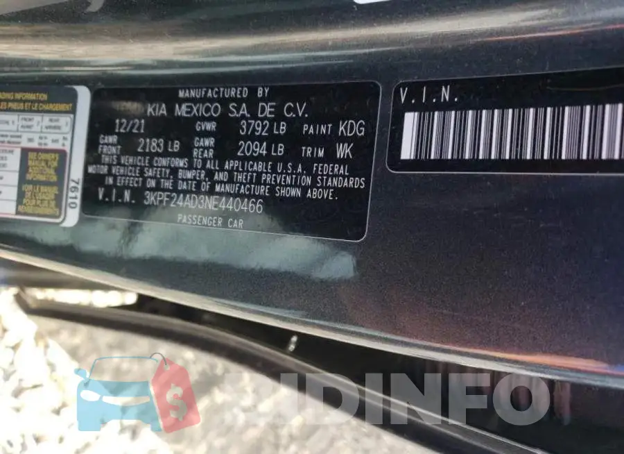 3KPF24AD3NE440466 Photo# 13