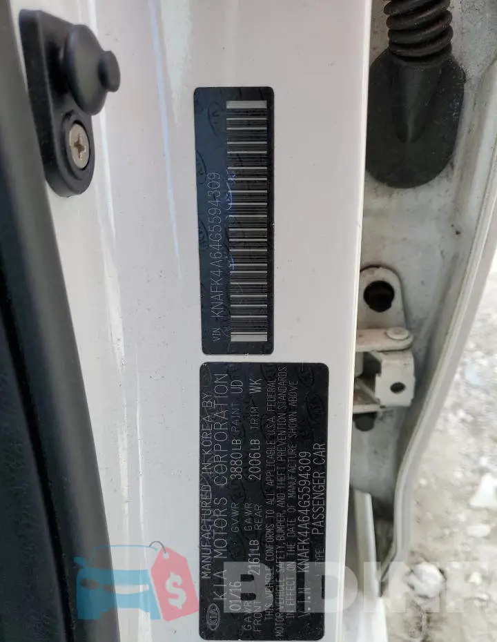 KNAFK4A64G5594309 Photo# 13