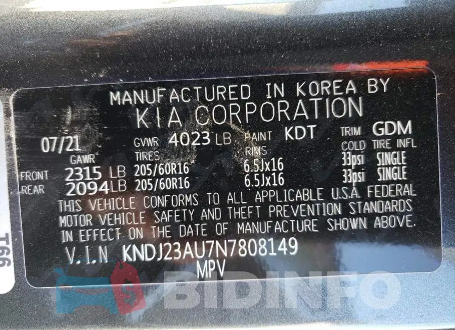 KNDJ23AU7N7808149 Photo# 10