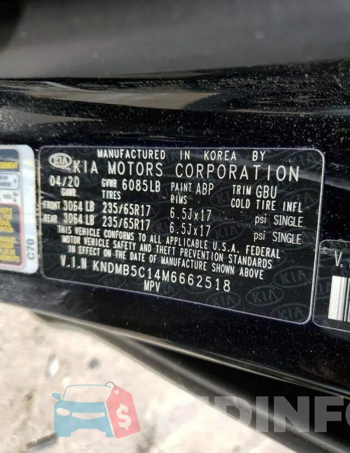 KNDMB5C14M6662518 Photo# 10