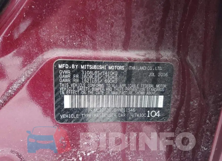 ML32F3FJ6HHF11546 Photo# 12