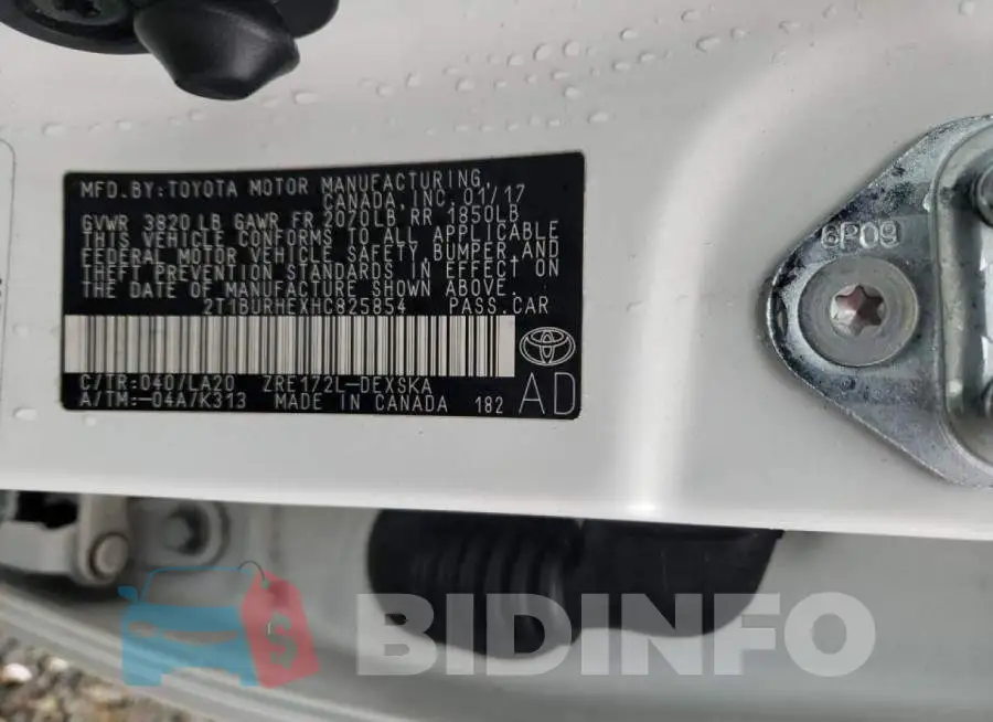 2T1BURHEXHC825854 Photo# 13
