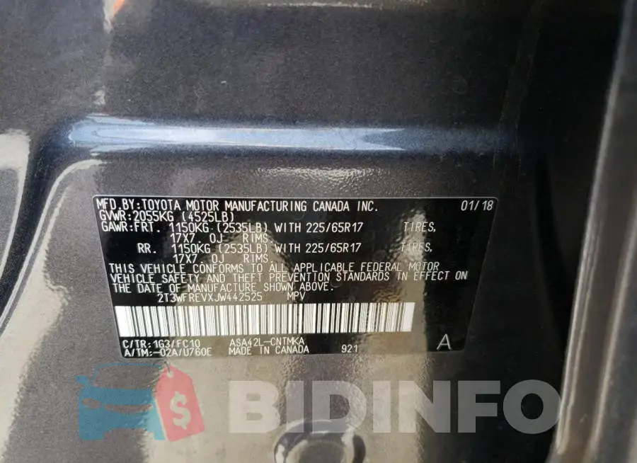 2T3WFREVXJW442525 Photo# 10