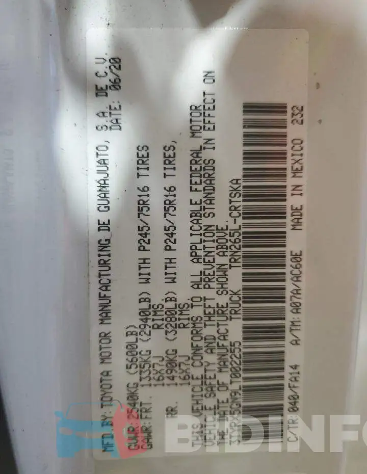 3TYRX5GN9LT002255 Photo# 12