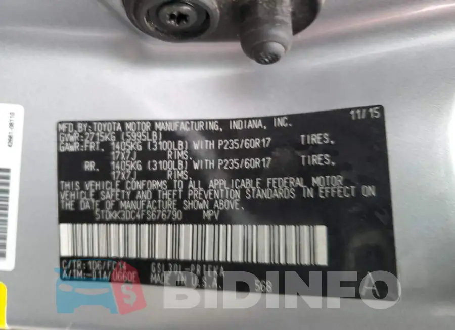 5TDKK3DC4FS676790 Photo# 13