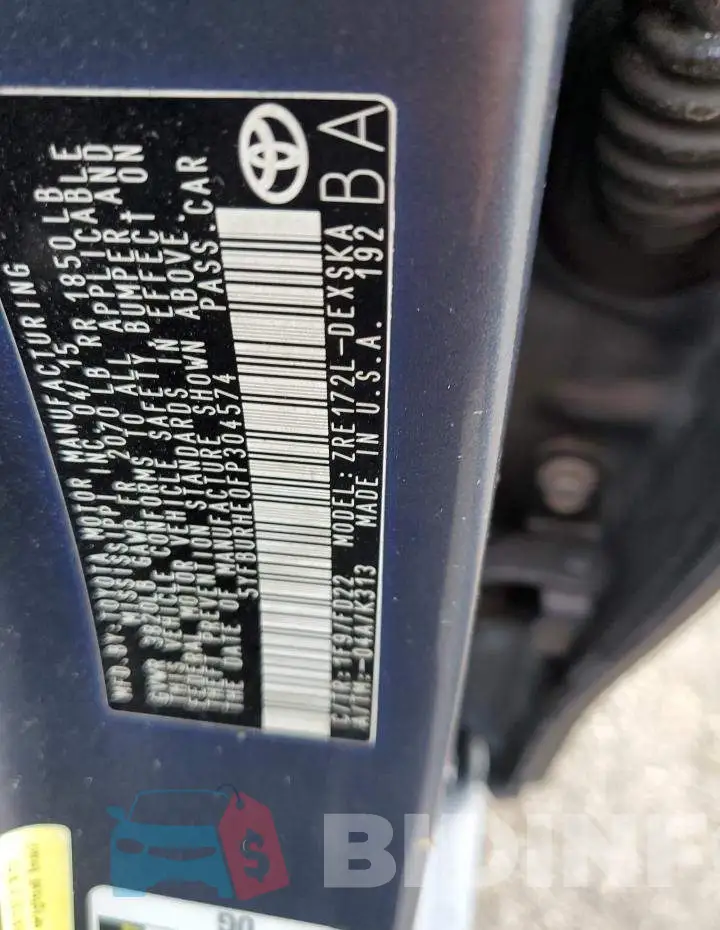 5YFBURHE0FP304574 Photo# 12