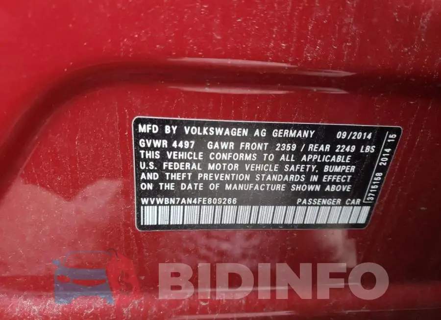WVWBN7AN4FE809266 Photo# 12