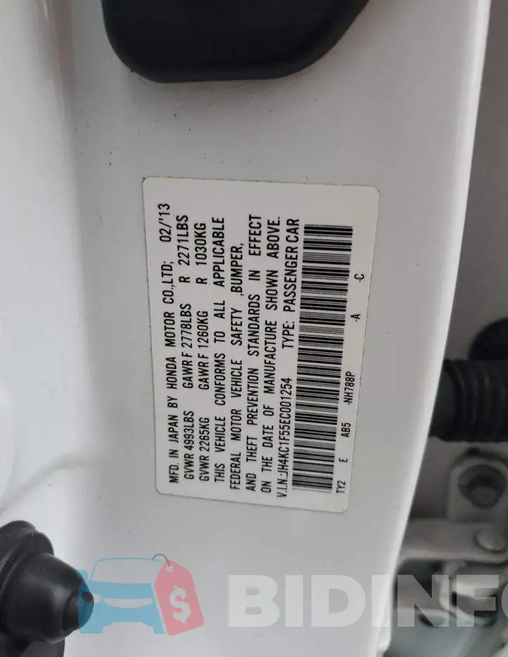 JH4KC1F55EC001254 Photo# 13