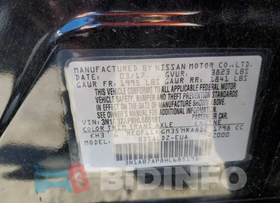 3N1AB7AP8HL685191 Photo# 12