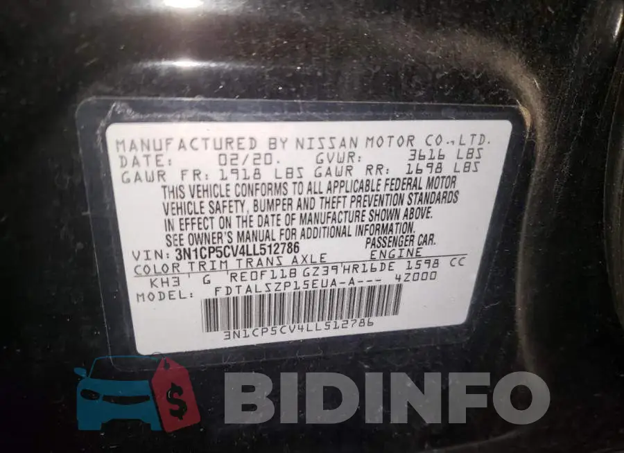 3N1CP5CV4LL512786 Photo# 12