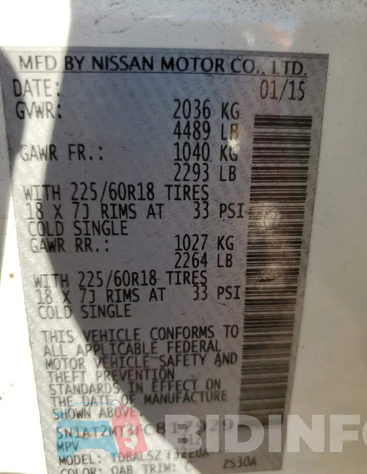 5N1AT2MT3FC817929 Photo# 12