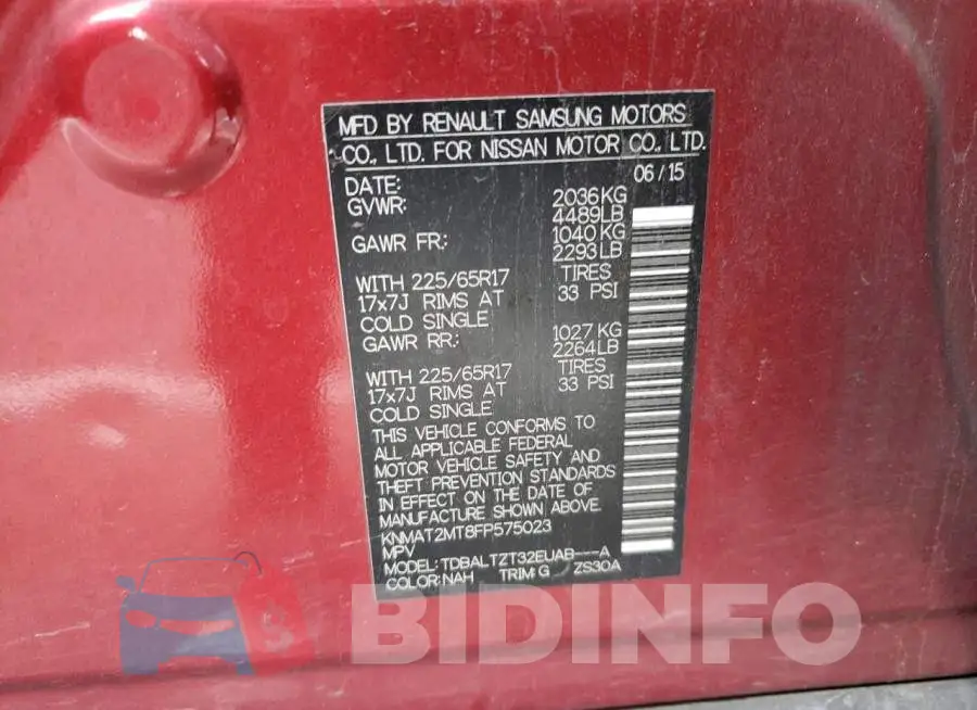 KNMAT2MT8FP575023 Photo# 13