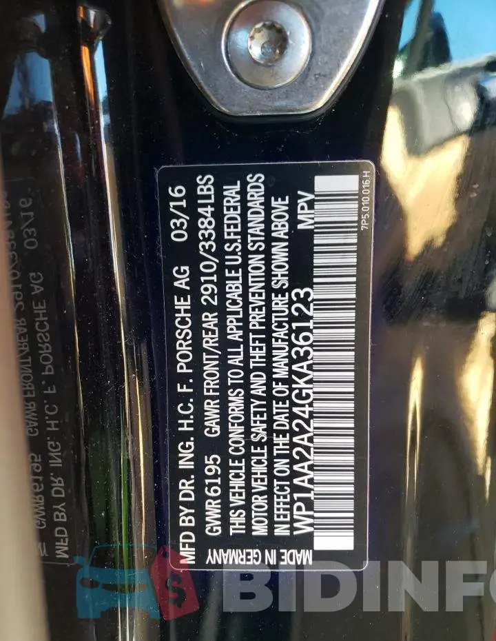 WP1AA2A24GKA36123 Photo# 13