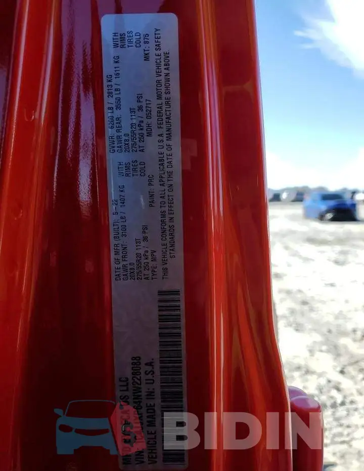 1C4JJXP64NW228088 Photo# 13