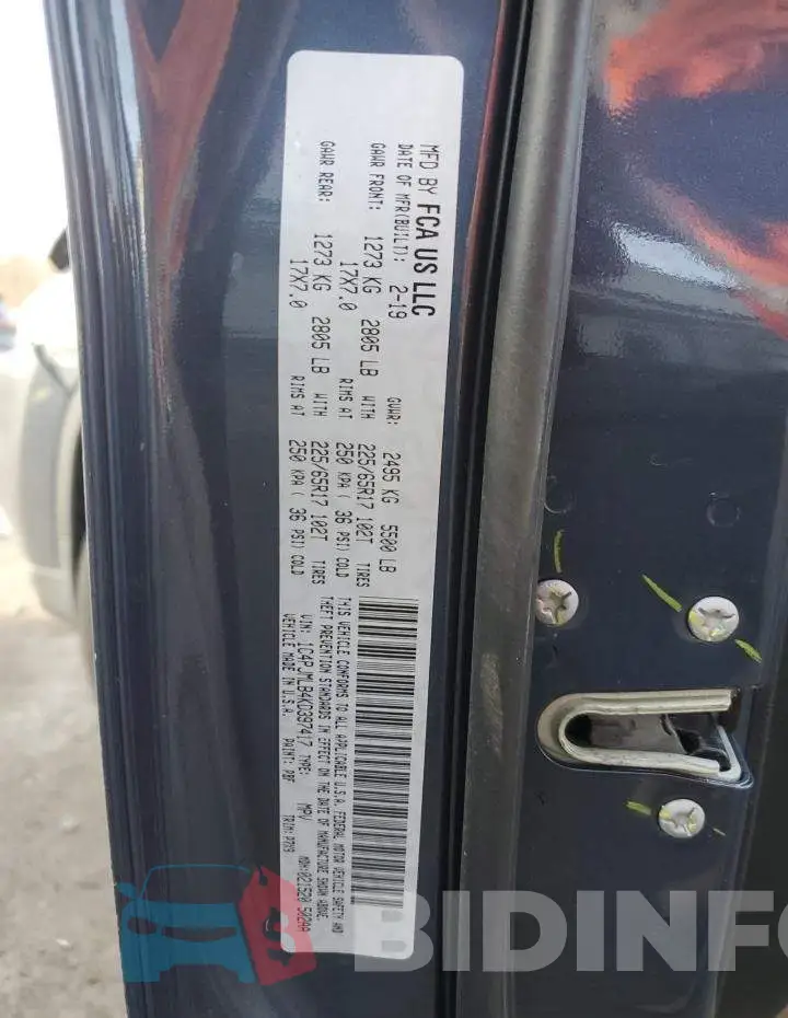 1C4PJMLB4KD397417 Photo# 13
