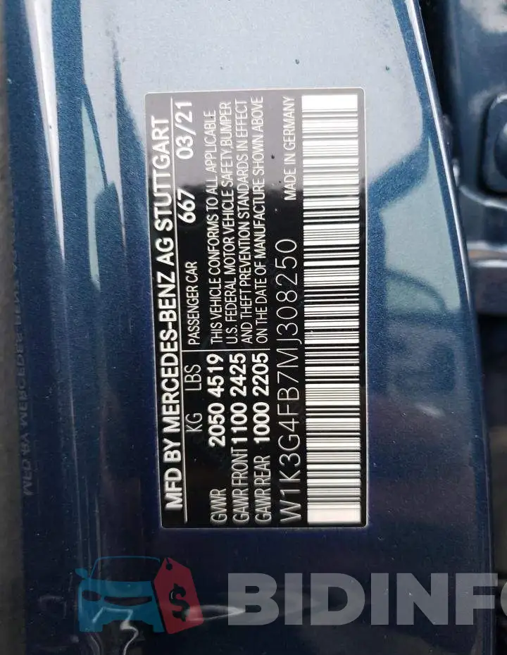 W1K3G4FB7MJ308250 Photo# 12