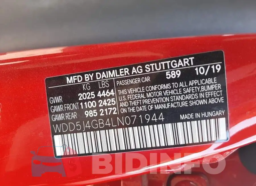 WDD5J4GB4LN071944 Photo# 12