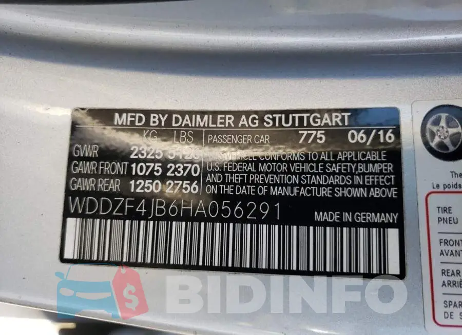 WDDZF4JB6HA056291 Photo# 12