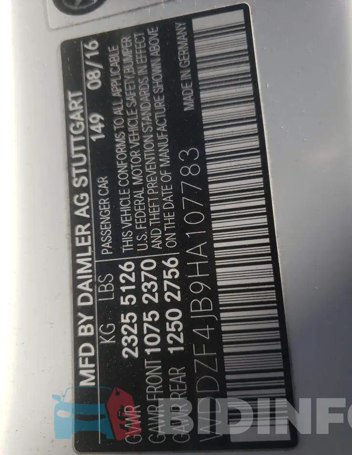 WDDZF4JB9HA107783 Photo# 12