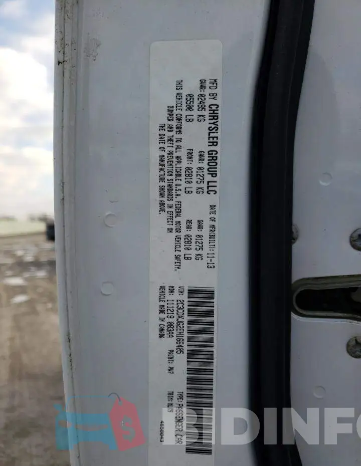 2C3CDXJG2EH166405 Photo# 12