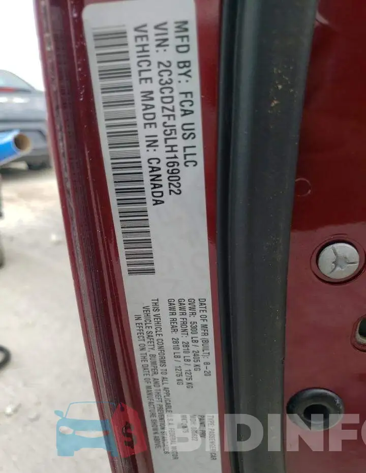 2C3CDZFJ5LH169022 Photo# 10