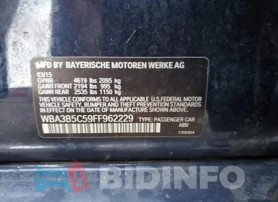 WBA3B5C59FF962229 Photo# 10