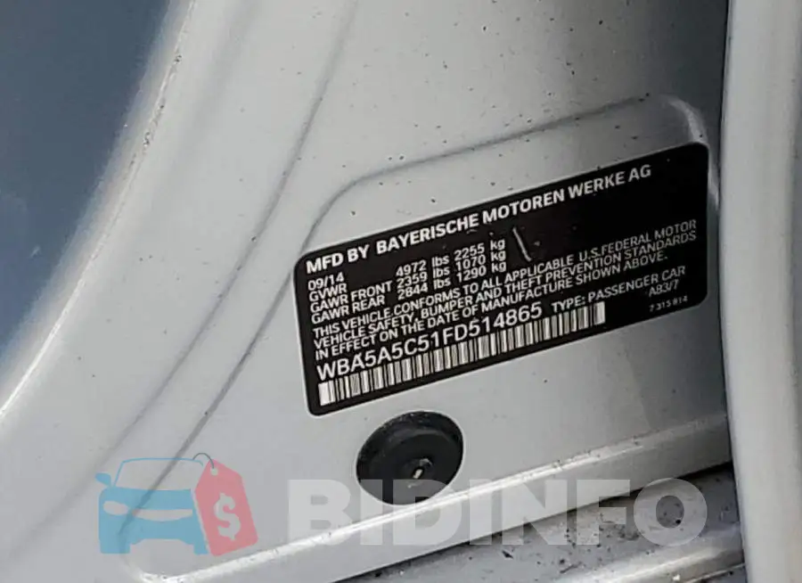 WBA5A5C51FD514865 Photo# 12