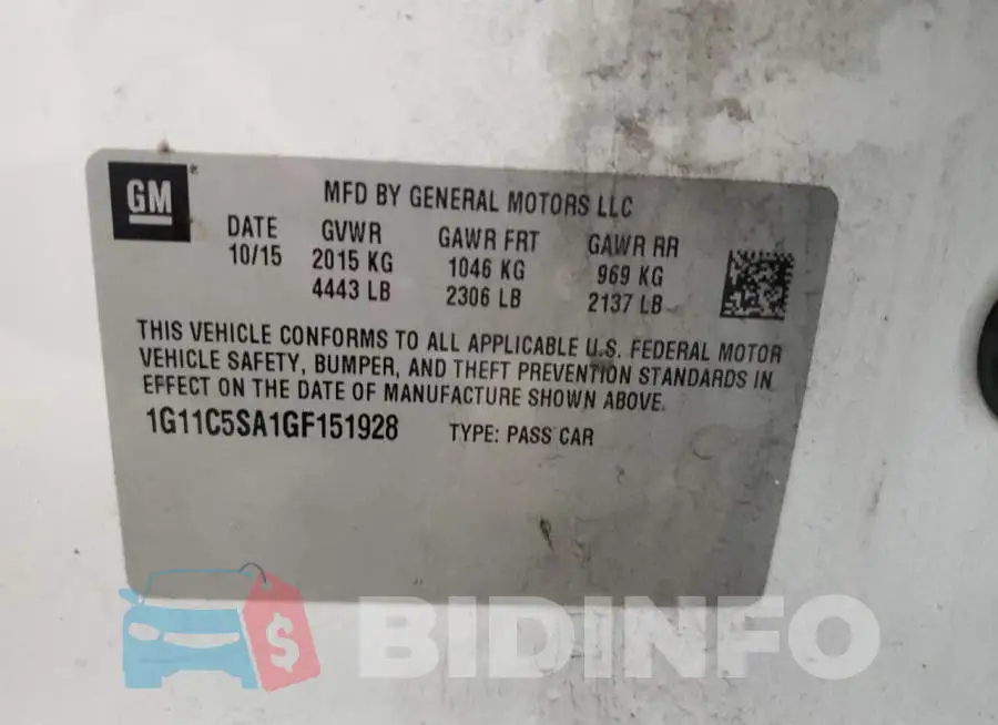 1G11C5SA1GF151928 Photo# 12