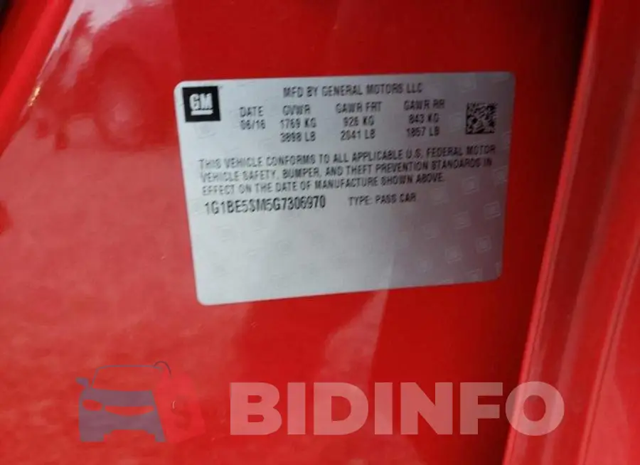 1G1BE5SM5G7306970 Photo# 12