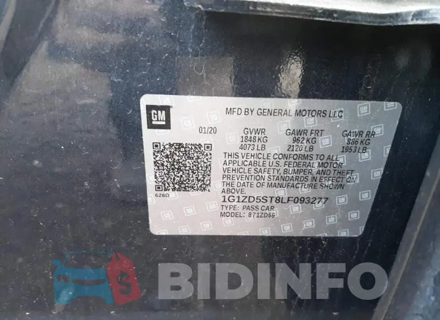 1G1ZD5ST8LF093277 Photo# 12