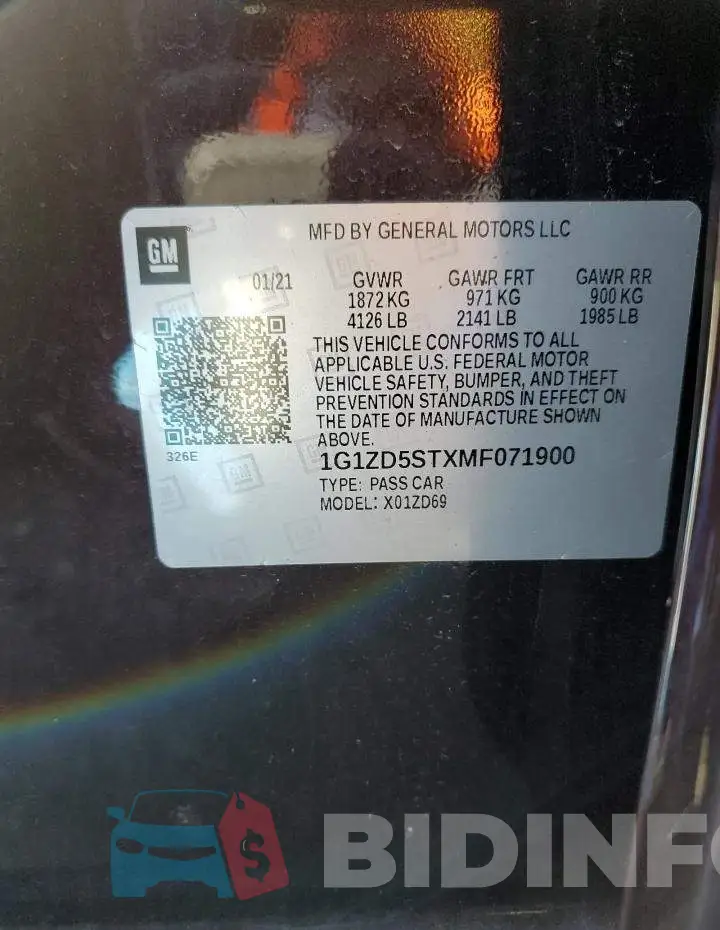 1G1ZD5STXMF071900 Photo# 12