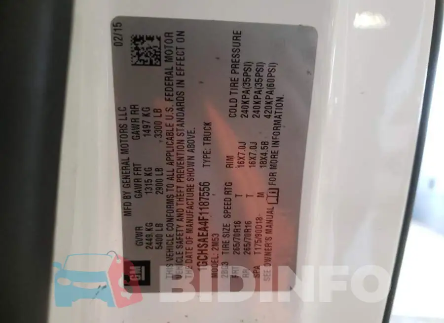 1GCHSAEA4F1187556 Photo# 12