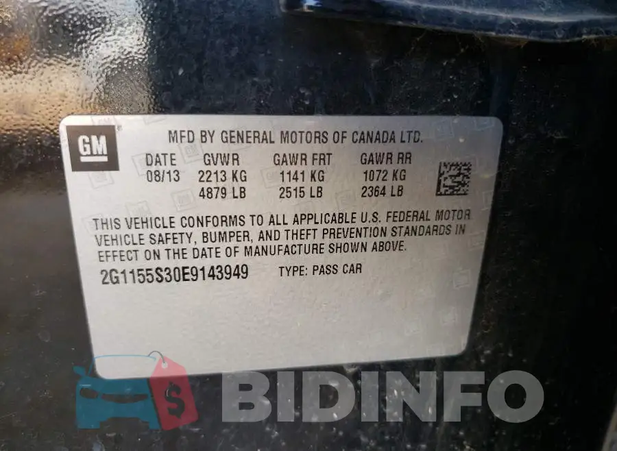 2G1155S30E9143949 Photo# 10