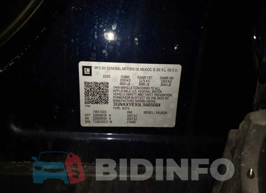 3GNAXYEX5LS665064 Photo# 13