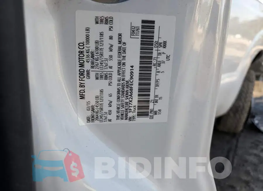 1FT7X2A68FEC90914 Photo# 12