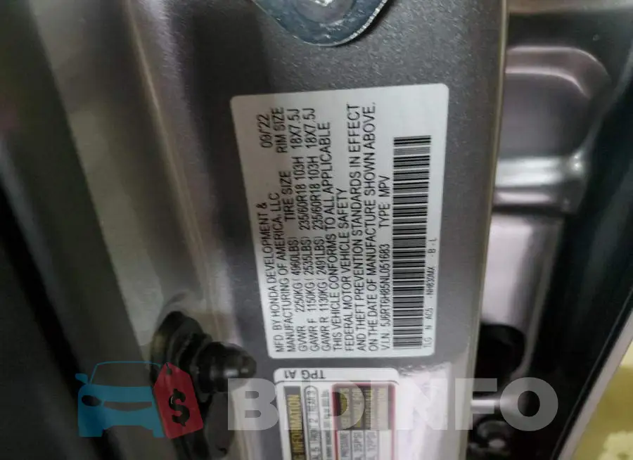 5J6RT6H85NL051683 Photo# 12