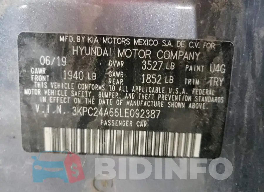 3KPC24A66LE092387 Photo# 10