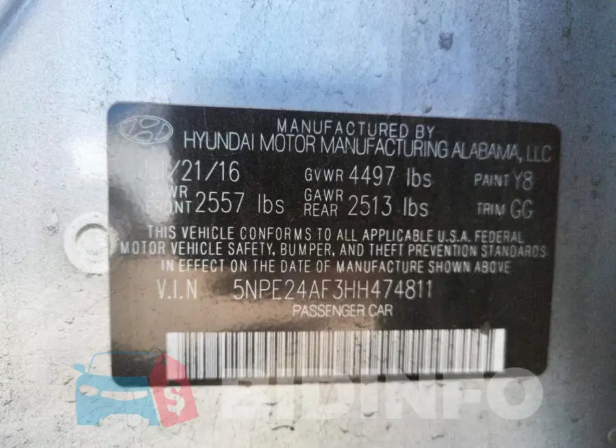 5NPE24AF3HH474811 Photo# 10